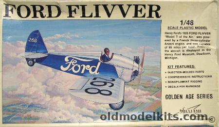 Williams Brothers 1/48 1926 Ford Flivver 'Model A of the Air', 48-661 plastic model kit
